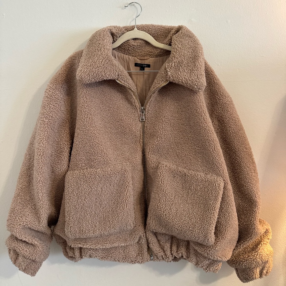 Papermoon Warm Beige Teddy Jacket